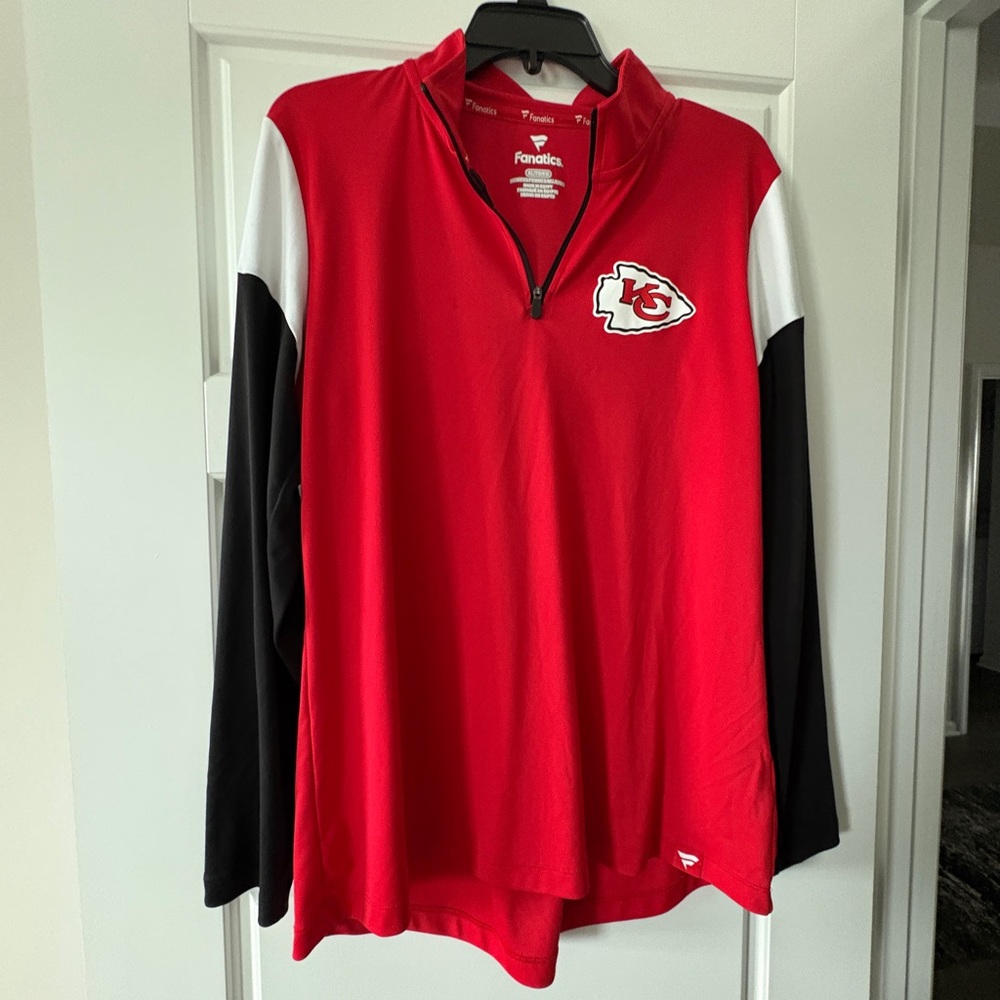 Fanatics Red Kansas City Chiefs Quarter-Zip Pullover